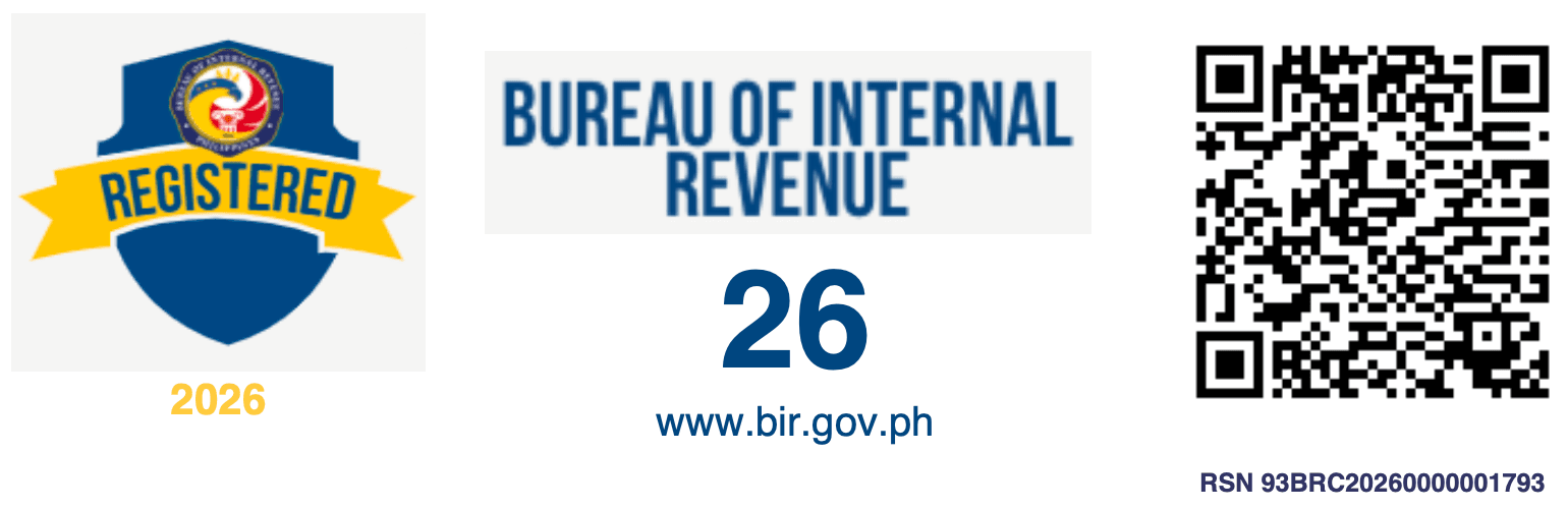 BIR Registration Seal 2026, RSN 93BRC20260000001793